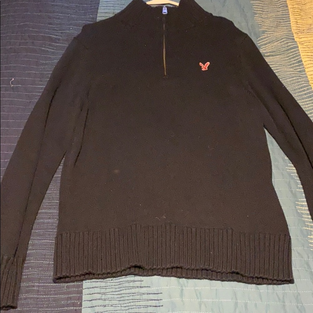 American Eagle Quarter Zip Up Sweater